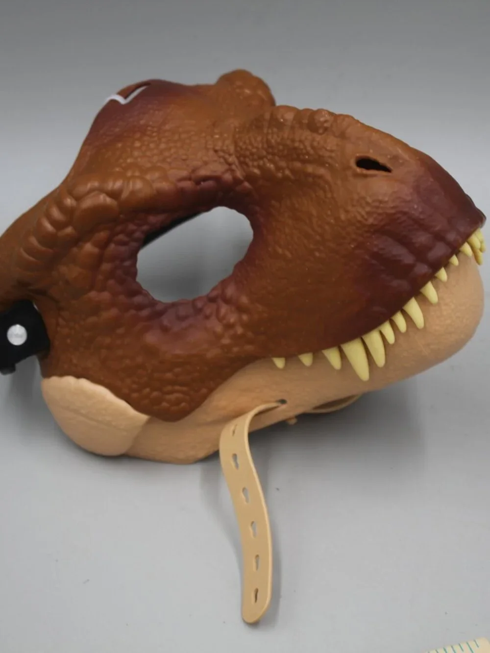 Realistic Dinosaur T-Rex Mask Move Jaw NO Sound Hard Plastic Dino Kids Adult